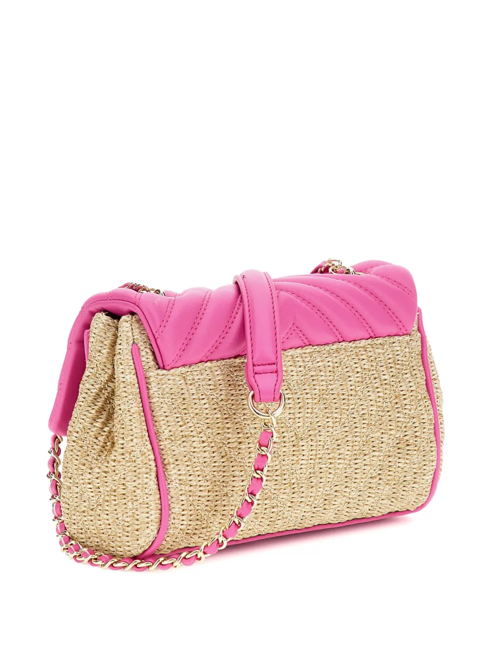 Guess kids Straw Flap crossbodytas - Roze