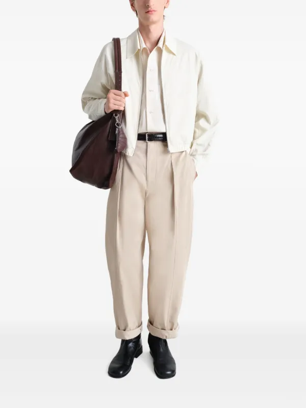 LEMAIRE zip-up Jacket | White | FARFETCH GE