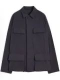 LEMAIRE twill shirt jacket - Grey