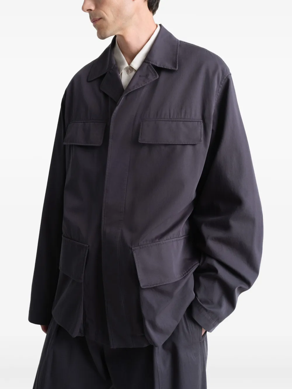 LEMAIRE Twill Shirt Jacket | Grey | FARFETCH LEMAIRE Twill Shirt Jacket | Grey | FARFETCH