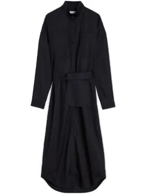 【LEMAIRE】ロングシャツドレス LEMAIRE ツイスト シャツドレス | グリーン | FARFETCH JP