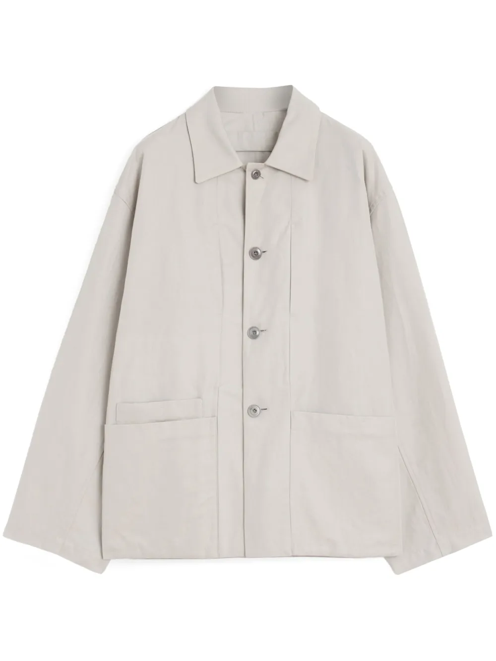 spread-collar shirt jacket