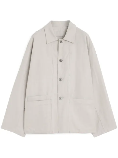 LEMAIRE spread-collar shirt jacket