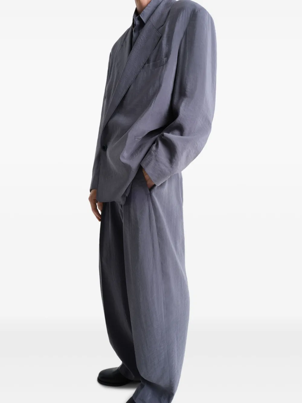 LEMAIRE Blazer met dubbele rij knopen Grijs