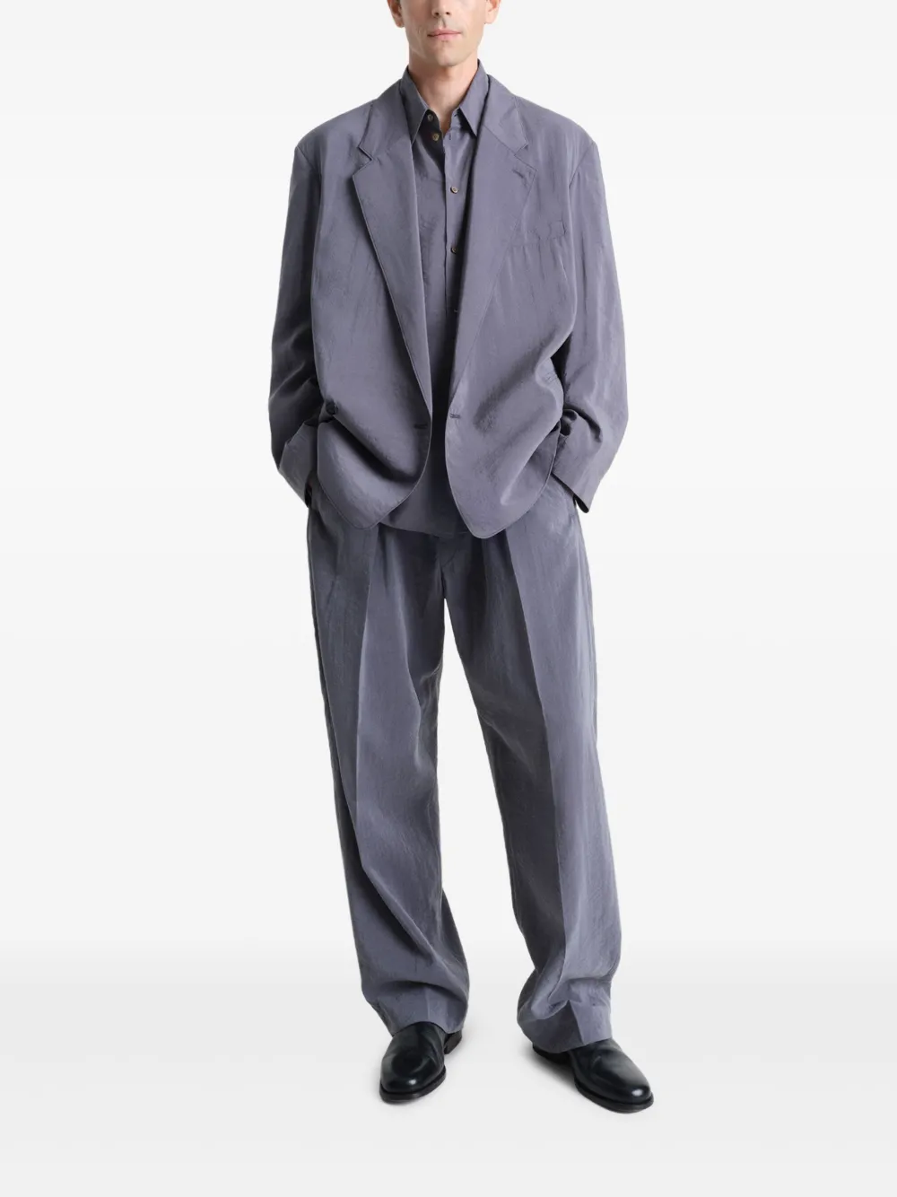 LEMAIRE Blazer met dubbele rij knopen Grijs
