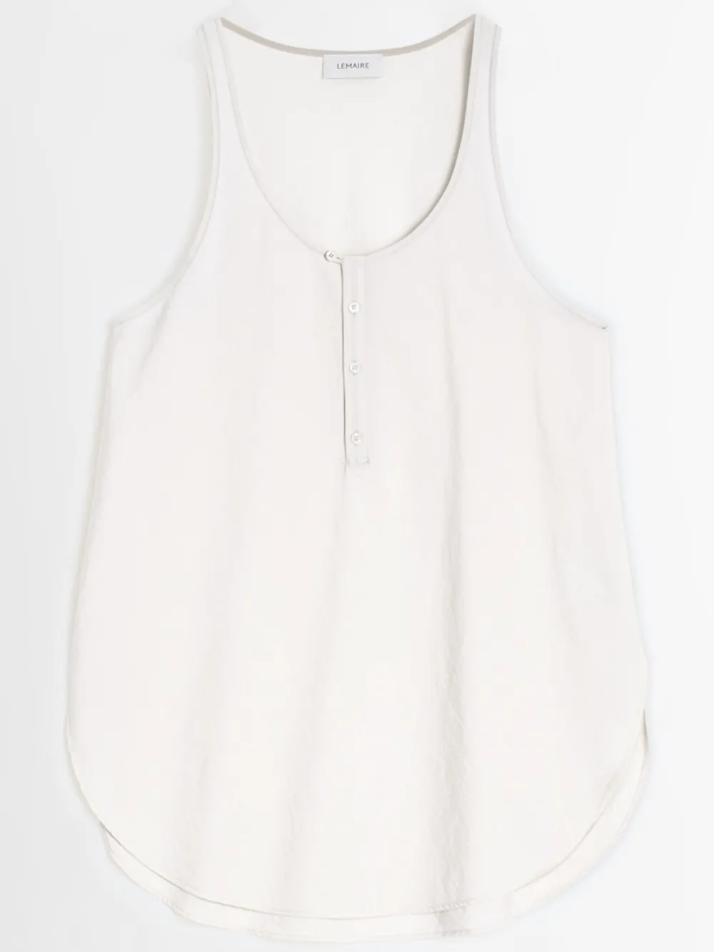 LEMAIRE Canotta con taglio a sbieco - Bianco