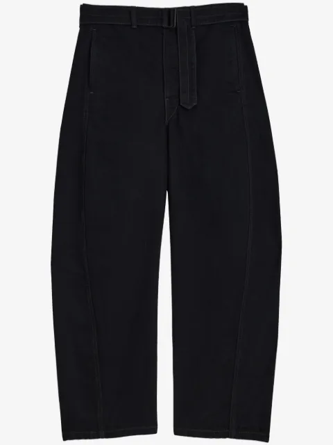 LEMAIRE pantalones con cinturón