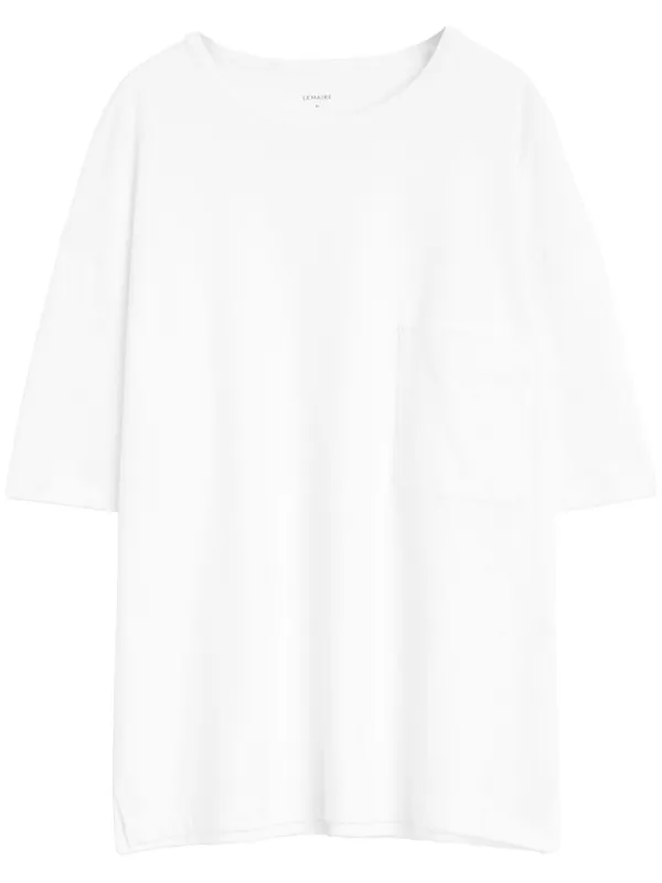 Tシャツ・カットソー LEMAIRE 'Boxy' T-shirt White 28362183_57785281_600.jpg