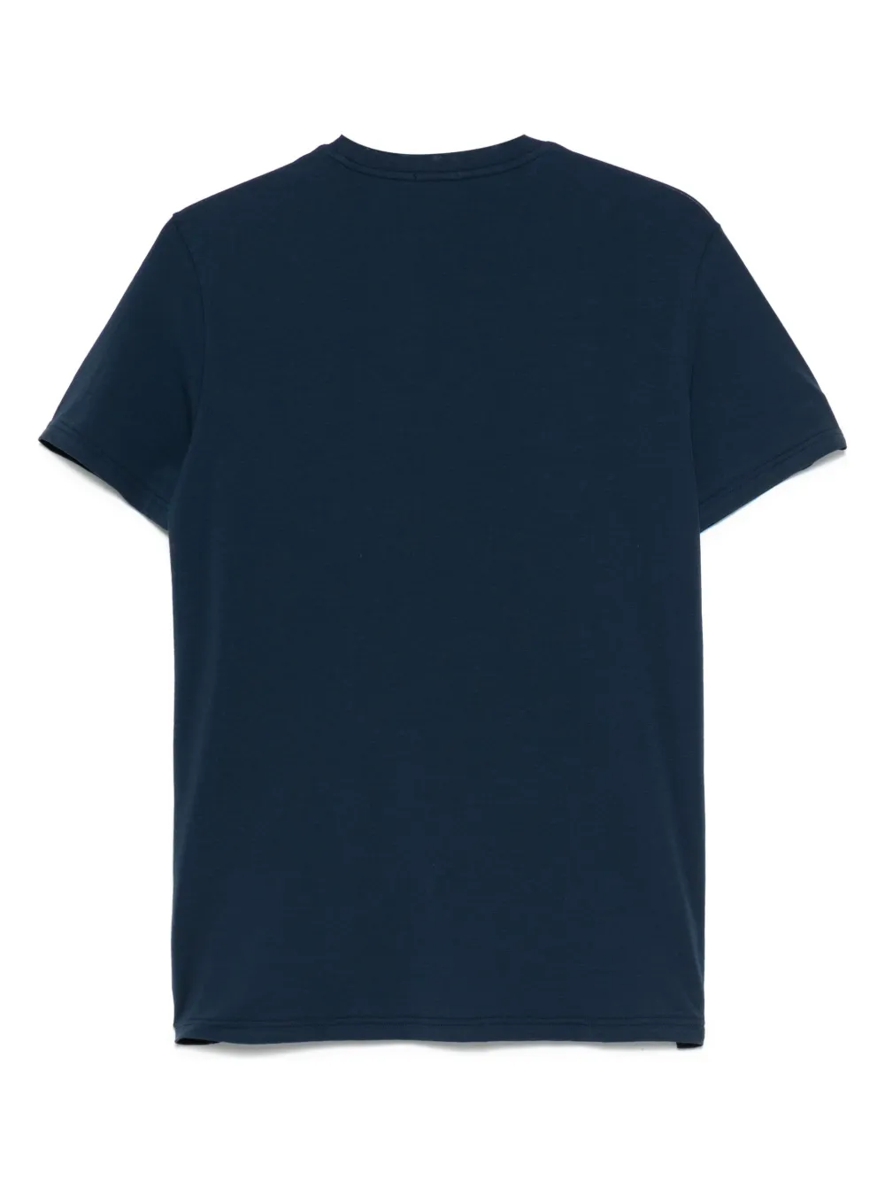 Kiton T-shirt met geborduurd logo - Blauw