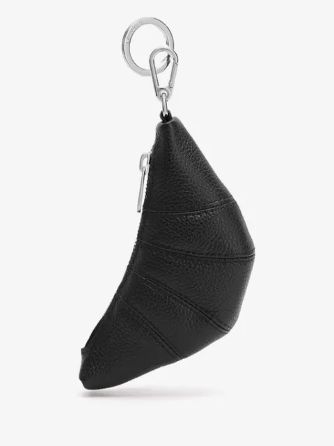 LEMAIRE mini Croissant keyring in leather