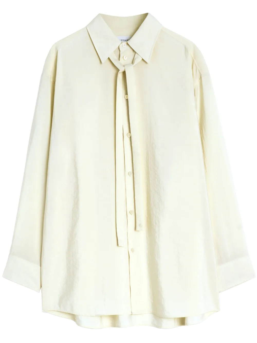 LEMAIRE camisa larga con moño | blanco | Image 1