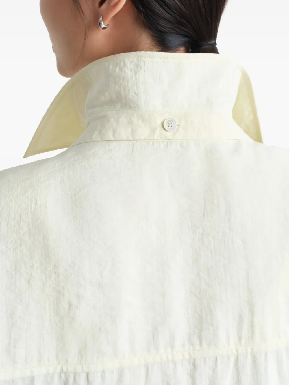 LEMAIRE Lang vest met strik Wit