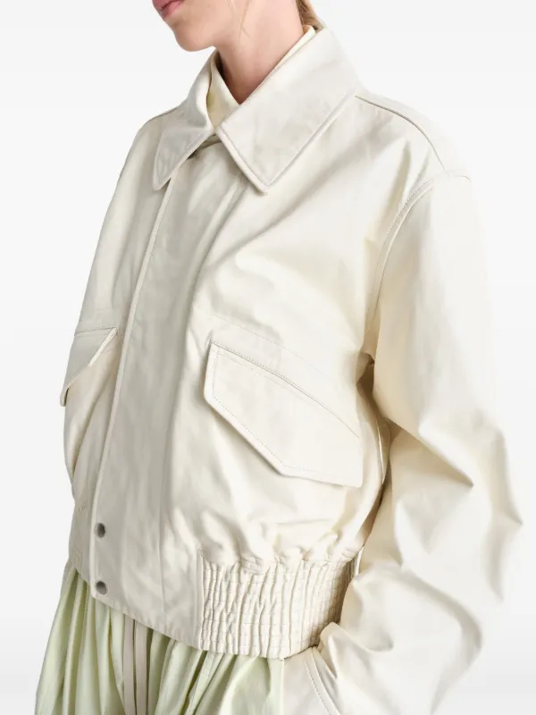 ジャケット・アウター CHRISTOPHE LEMAIRE LEATHER BOMBER JACKET LEMAIRE Leather Bomber Jacket | Brown | FARFETCH