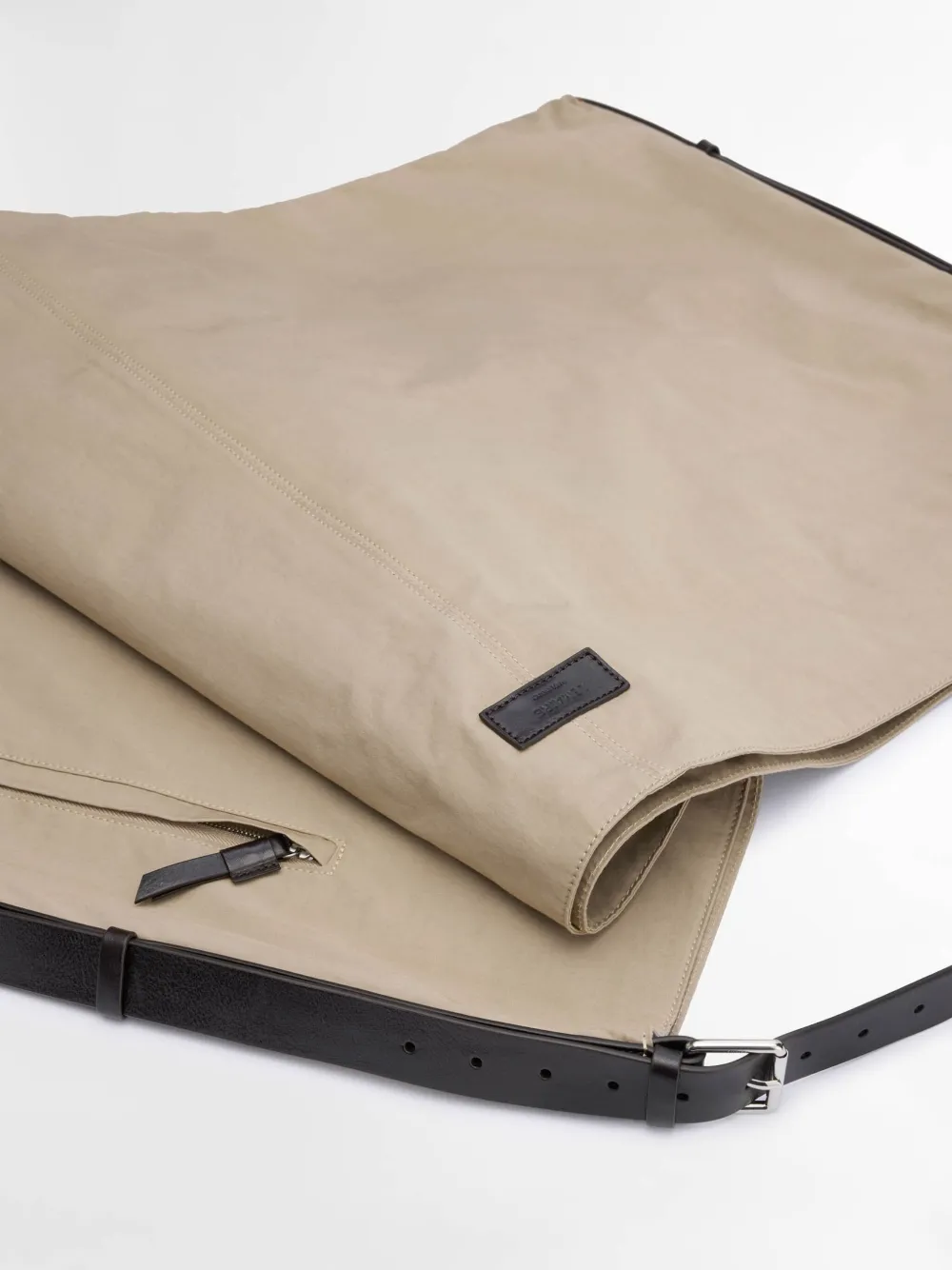 LEMAIRE Flag schoudertas Beige