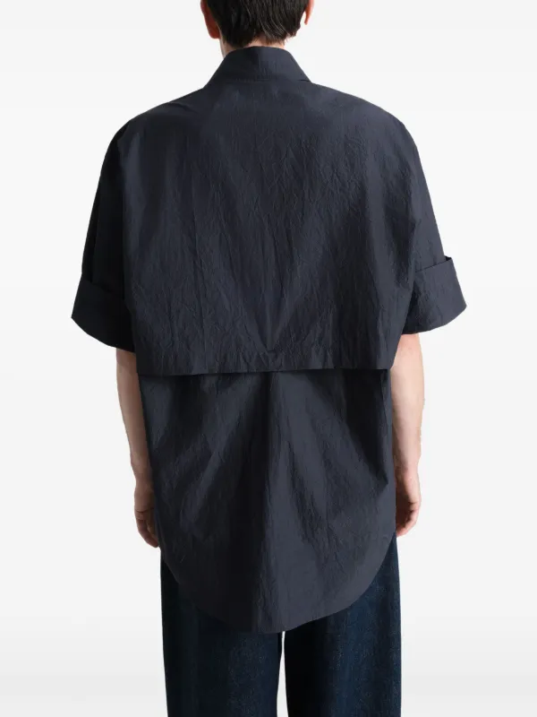 LEMAIRE Crepe Shirt | Black | FARFETCH JO
