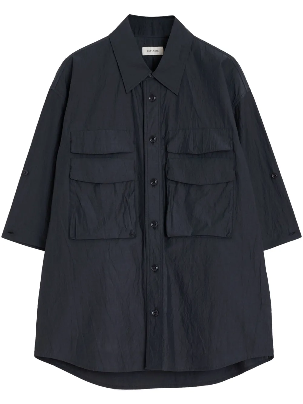 LEMAIRE camisa con botones | negro | Image 1