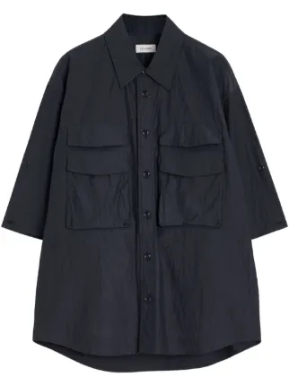 LEMAIRE Crepe Shirt | Black | FARFETCH JO