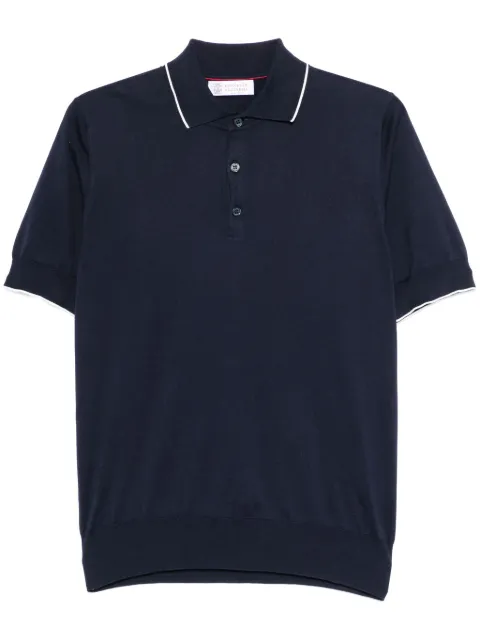 Brunello Cucinelli polo en maille fine