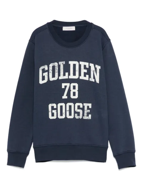 Golden Goose Kids sudadera con cuello redondo y logo estampado