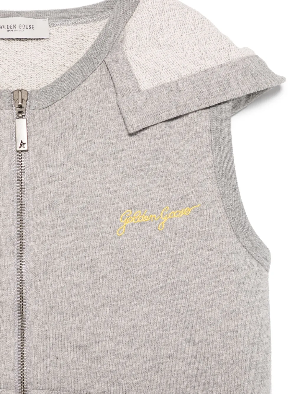 Golden Goose Kids Bodywarmer met capuchon Grijs