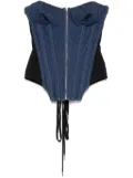 Jean Paul Gaultier denim corset - Blue