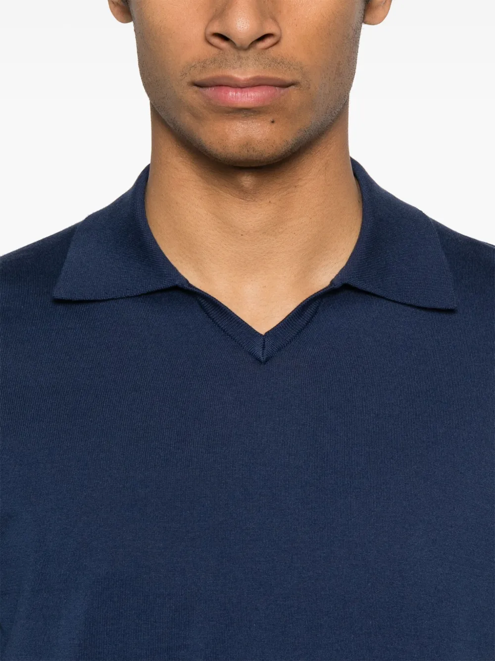 Brunello Cucinelli Fijngebreid T-shirt Blauw