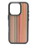 Paul Smith Signature Stripe Iphone 16 Pro case - Black