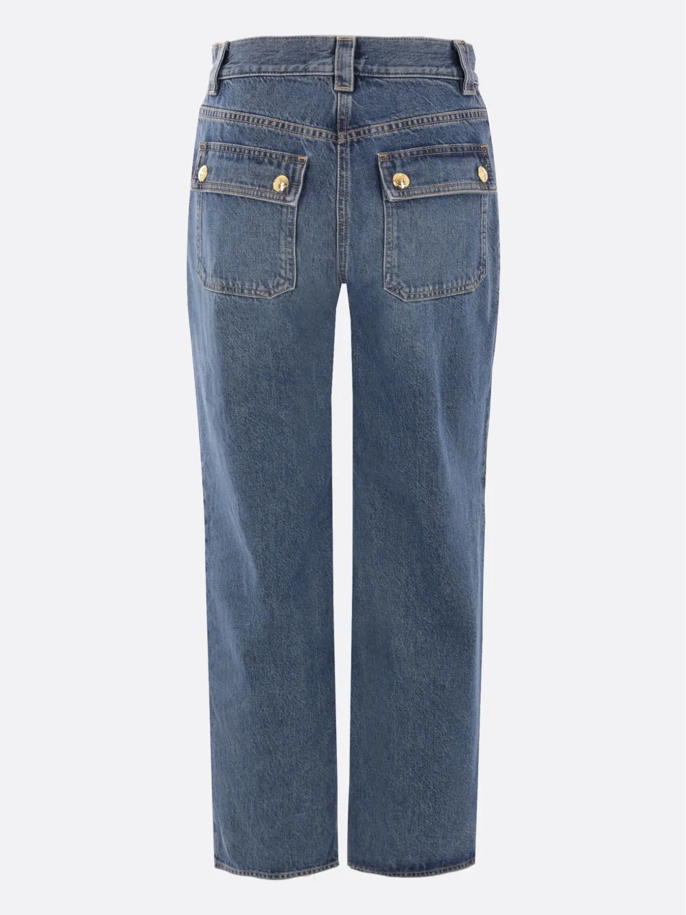 Elisabetta Franchi mid-rise cropped jeans - Blauw