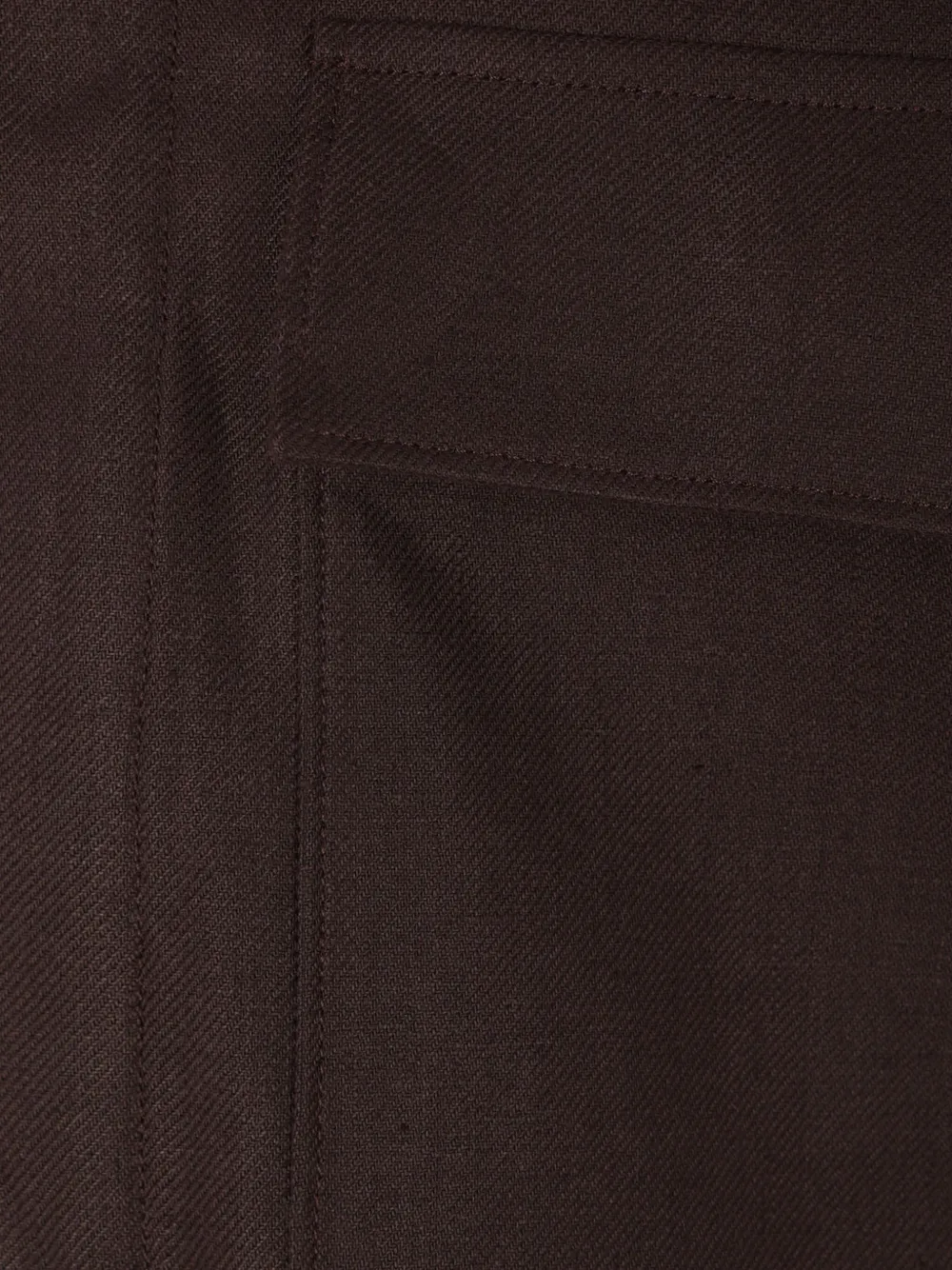 Zegna Oasi Lino shirtjack Bruin