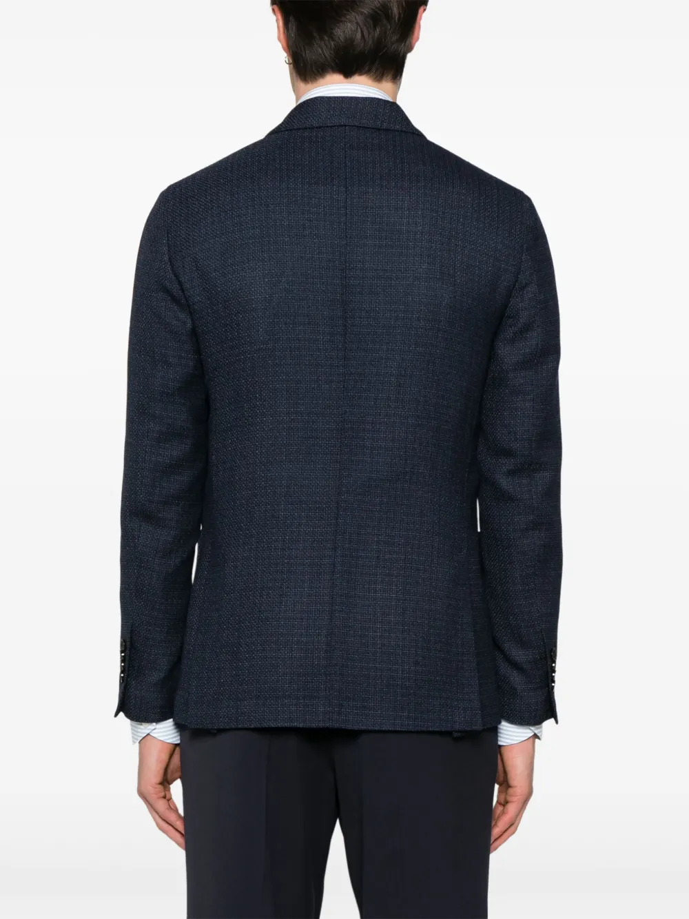 Lardini Geruite blazer Blauw