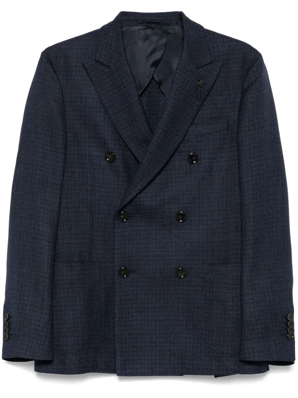Lardini mini-check blazer | Blue | Image 1