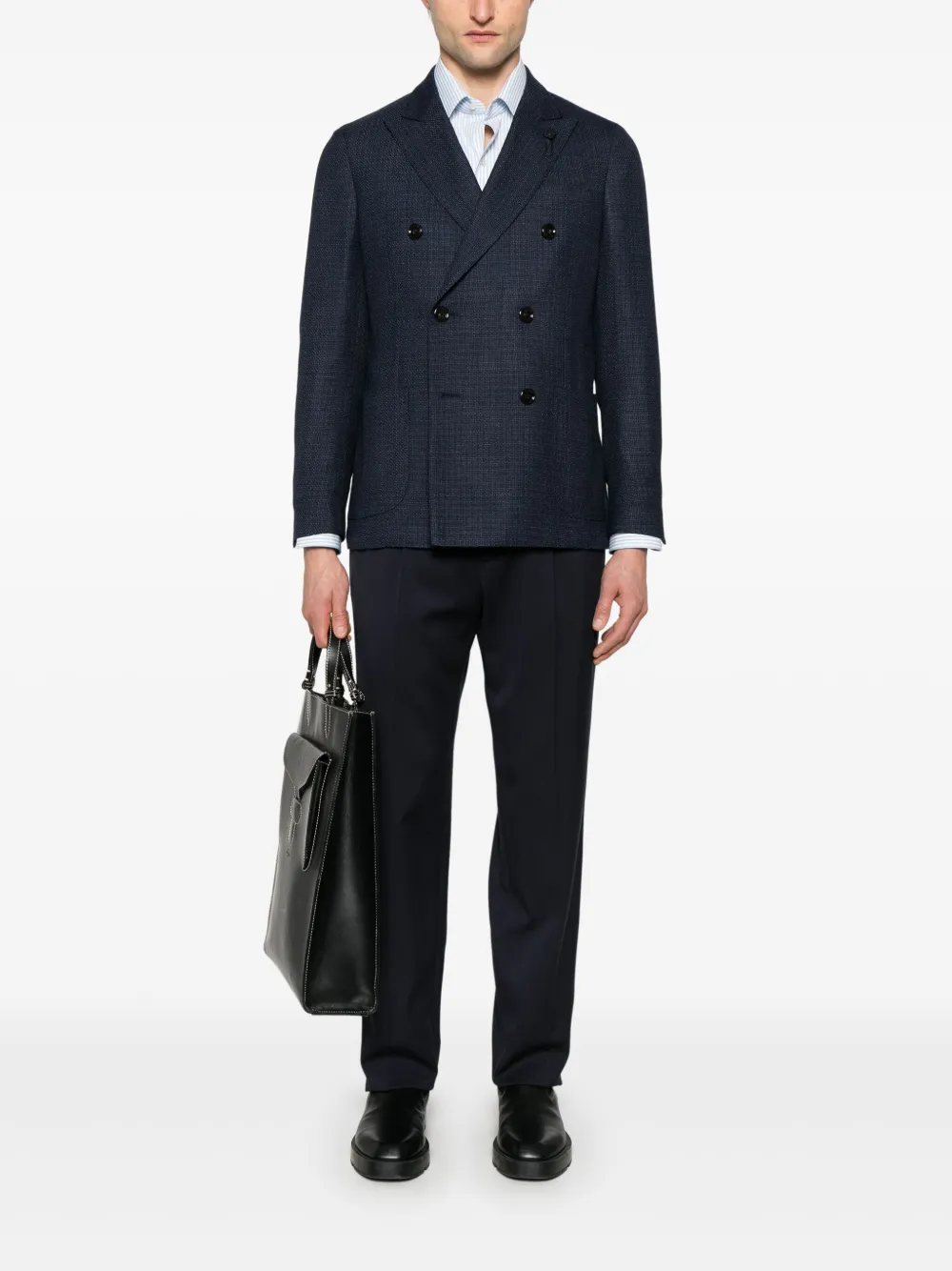 Lardini mini-check blazer | Blazers | Image 2