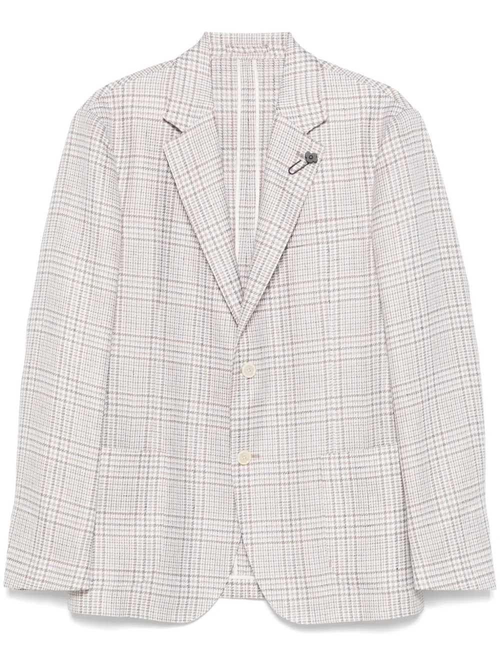 Lardini houndstooth-pattern blazer | Neutrals | Image 1