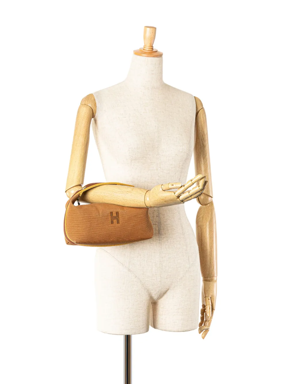 Hermès Pre-Owned 2020-2024 kleine Toile Bride A Brac toilettas - Bruin