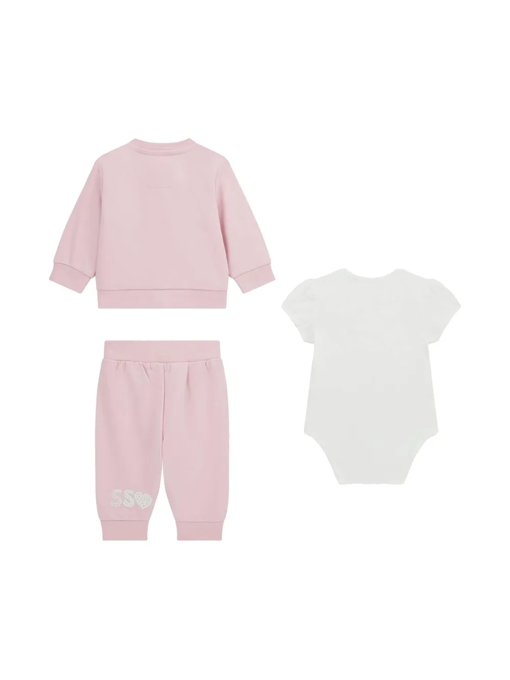 guess kids Trainingspak met logo Roze