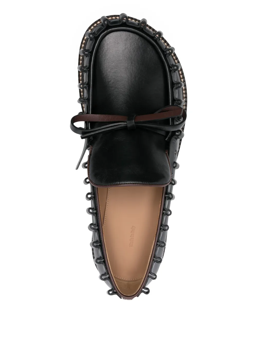 JW Anderson leather loafers Black