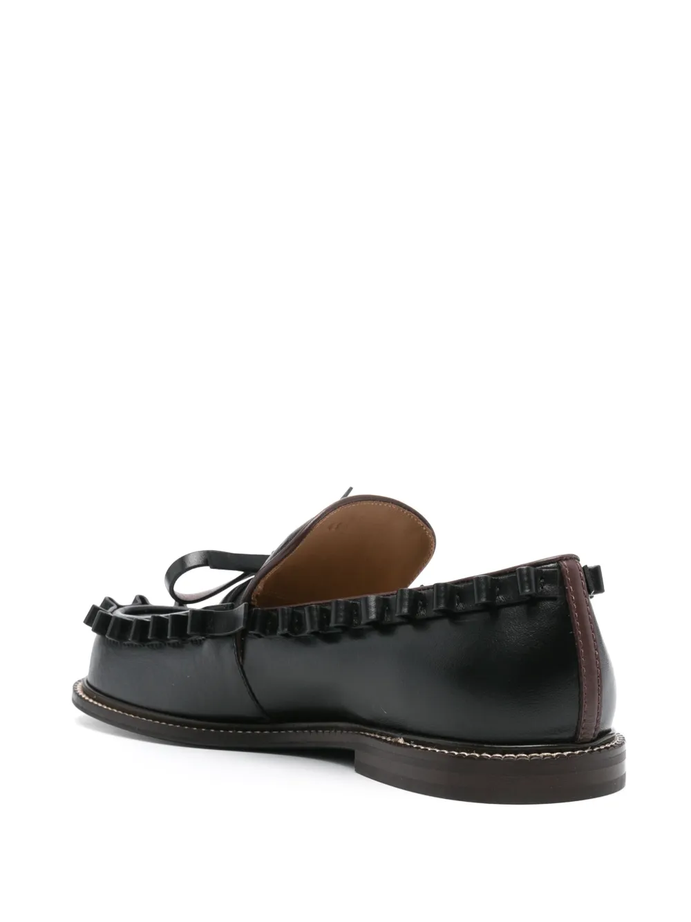 JW Anderson leather loafers - Zwart