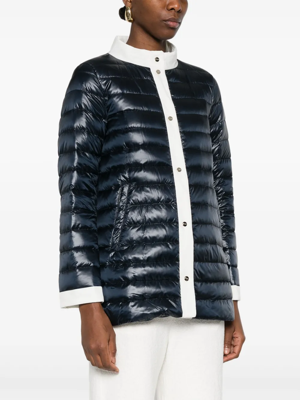 Herno A-Shape donsjack Blauw
