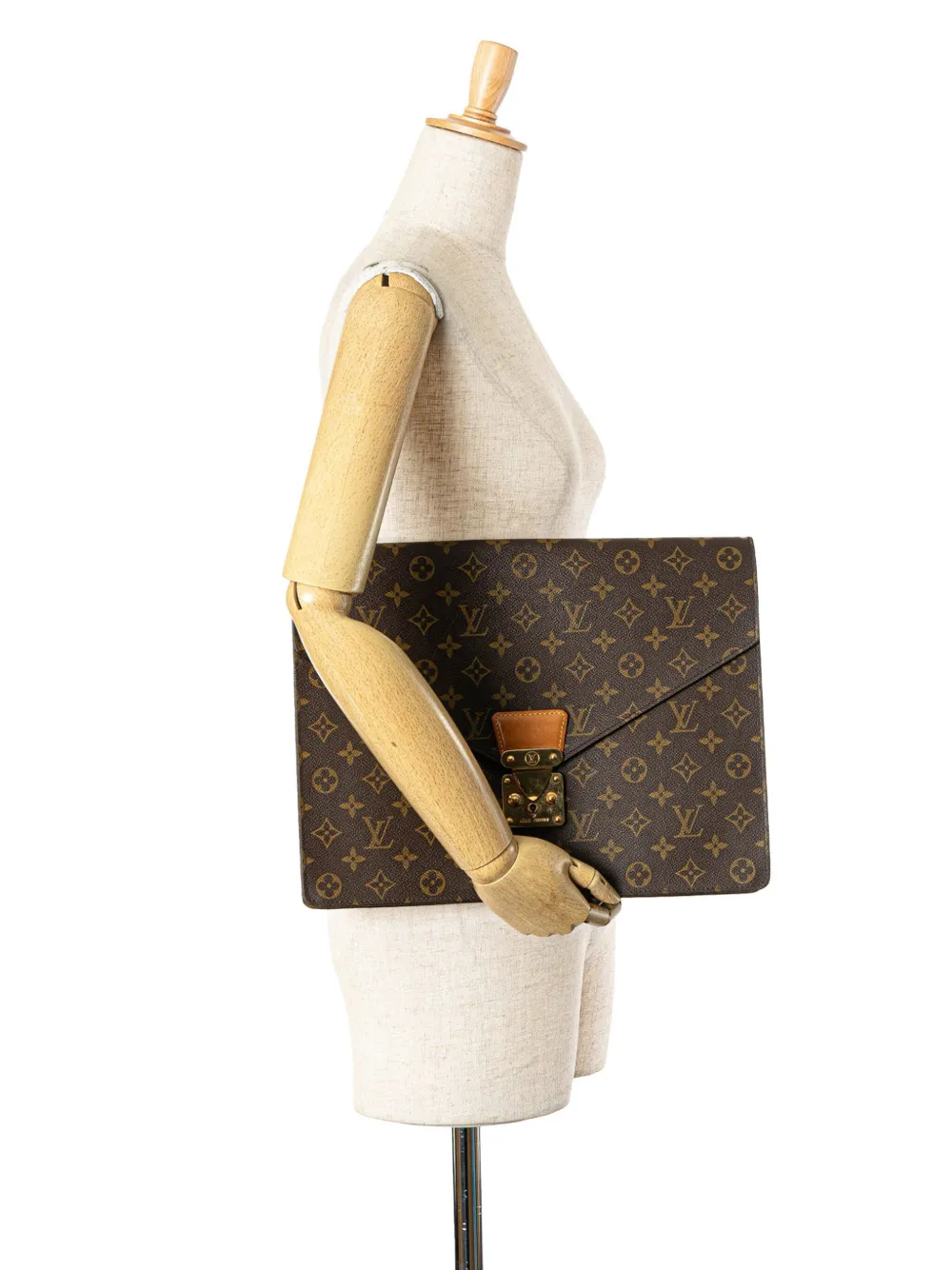 Louis Vuitton Pre-Owned 1995 Monogram Porte-Documents Senateur aktetas - Bruin