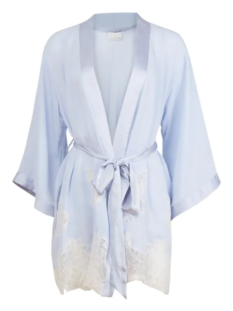 Fleur Du Mal lace-trimmed robe