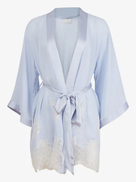 Fleur Du Mal lace-trimmed robe