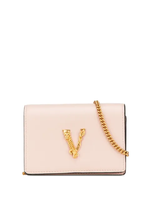 Versace Pre-Owned 2010-2024 Mini Virtus Chain Leather crossbody bag