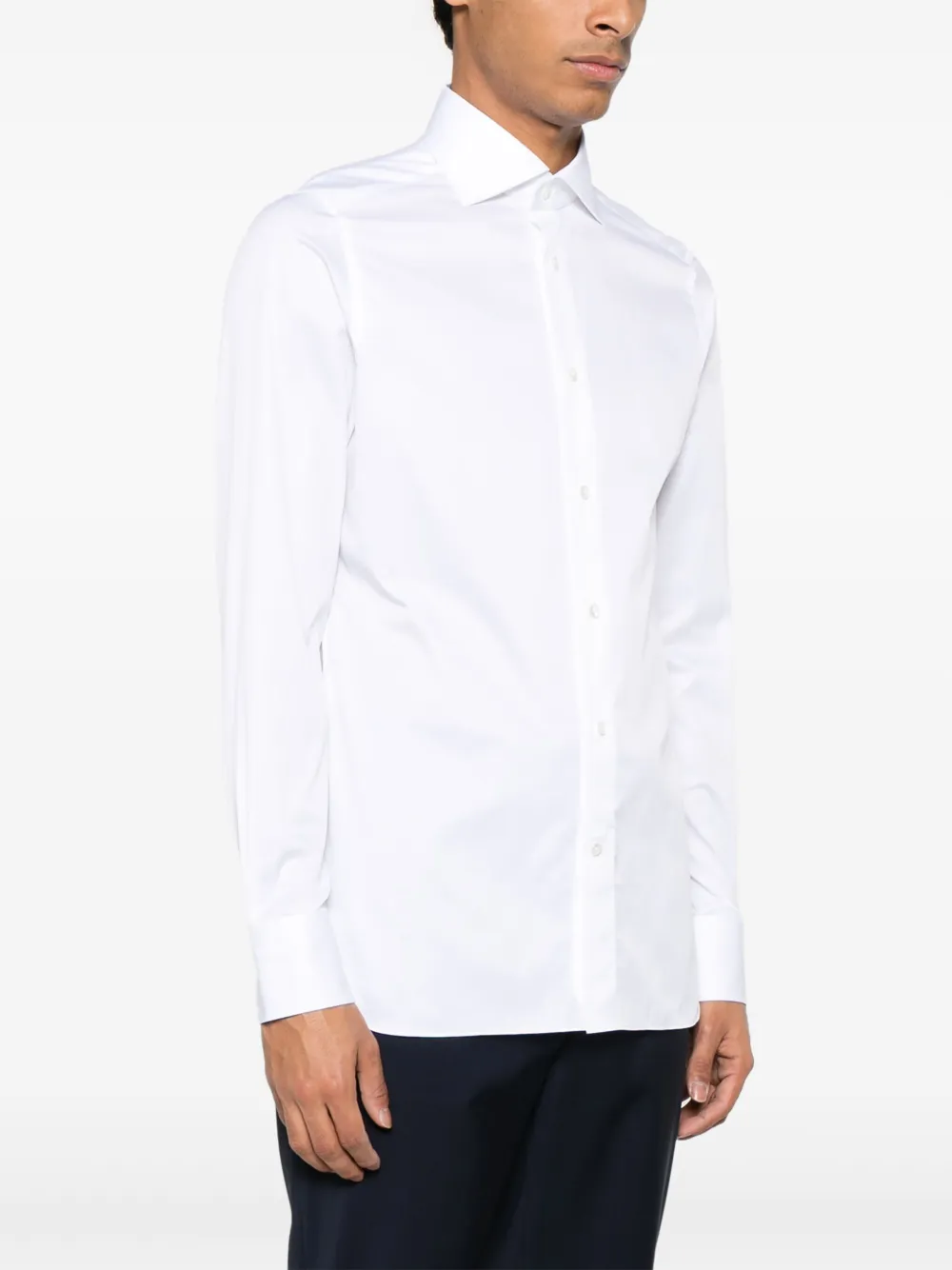 Zegna Katoenen overhemd Wit