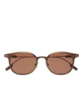 Zegna pantos-frame sunglasses - Brown