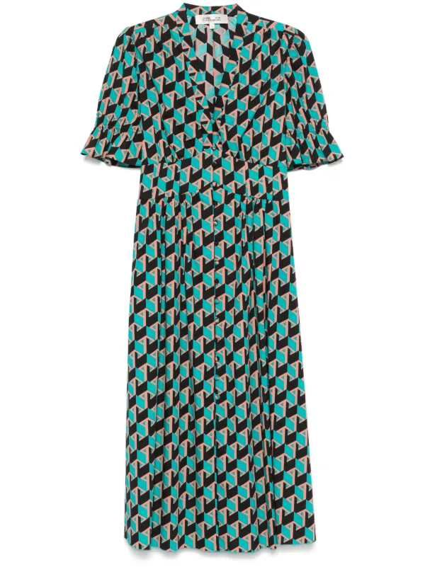 【DIANE von FURSTENBERG】関税込★プリントドレスワンピ DIANE von FURSTENBERG(ダイアンフォンファステンバーグ