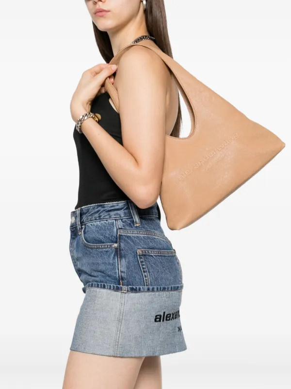 Alexander Wang レザーバッグ Alexander Wang Small Ricco Leather Shoulder Bag | Black | FARFETCH