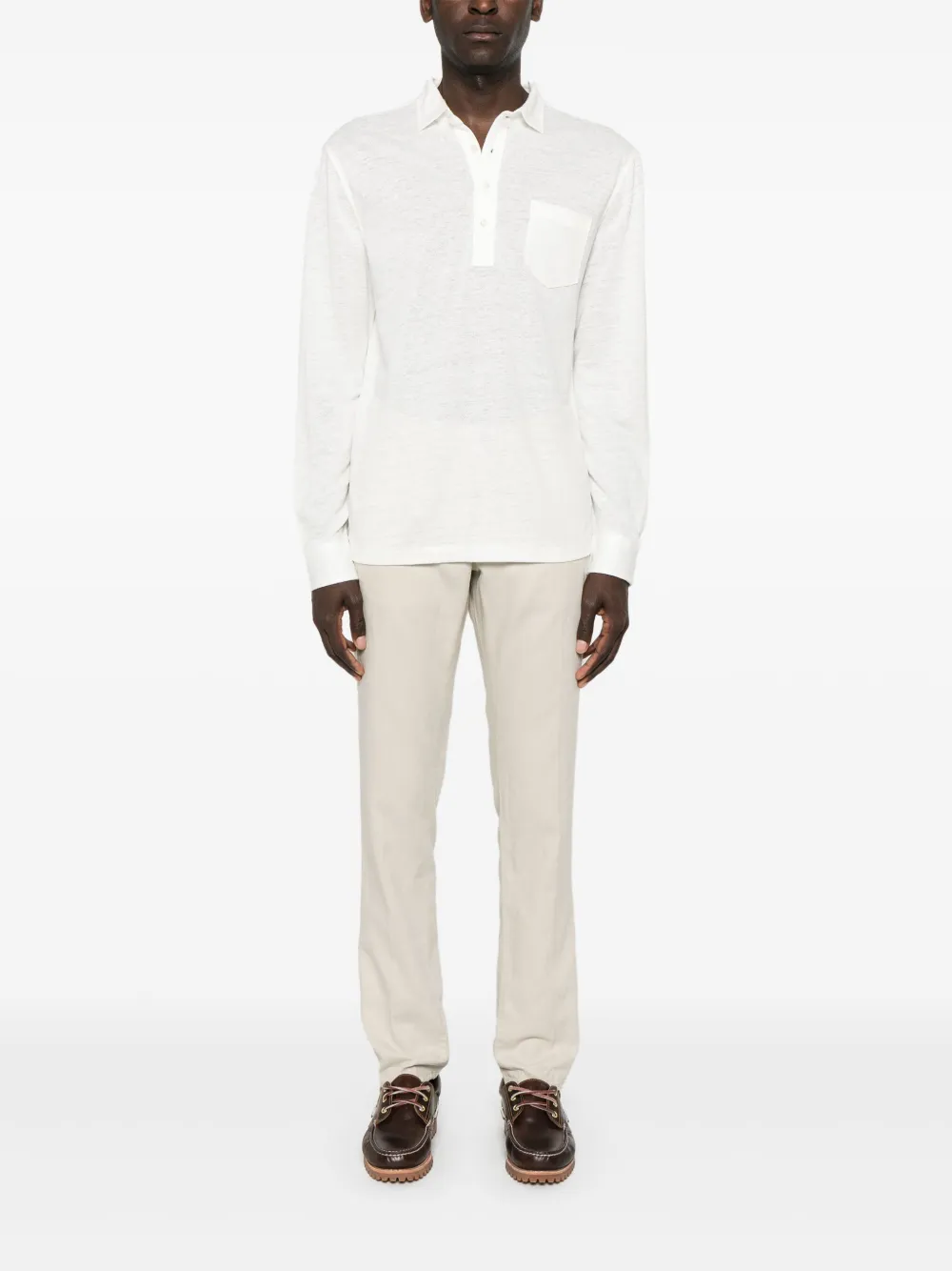 Polo Ralph Lauren Linnen poloshirt Wit