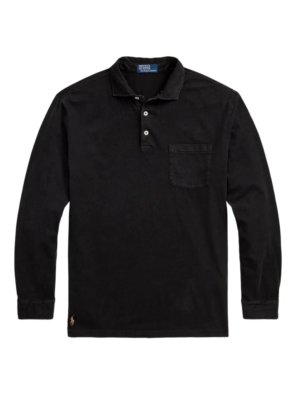 Polo Ralph Lauren ロングスリーブ ポロシャツ - ブラック Polo Ralph Lauren ロングスリーブ ポロシャツ - ブラック