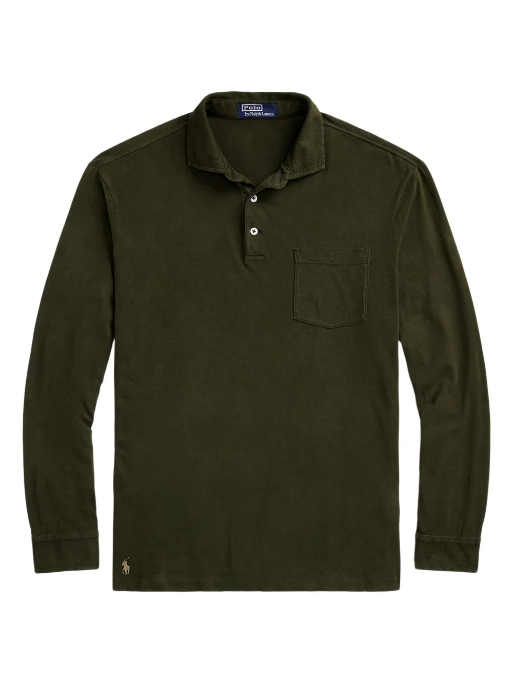 Polo Ralph Lauren ロングスリーブ ポロシャツ - グリーン Polo Ralph Lauren ロングスリーブ ポロシャツ - グリーン