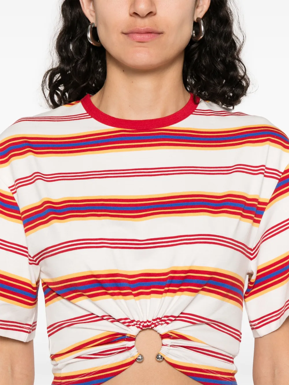 Shop Rabanne Striped T-shirt